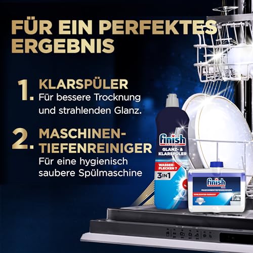 Finish Ultimate Plus Infinity Shine Citrus Spülmaschinentabs – Geschirrspültabs für intensive Reinigung, Fettlösekraft und Glanz mit Schutzschild – 105 Finish Caps 10