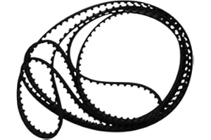 Heyiarbeit 320XL Rubber Timing Belt 5.08mm Pitch 10mm Width Industrial Timing Belt Synchronous Closed Loop Timing Belt for 3D Printers Black Tone 2pcs