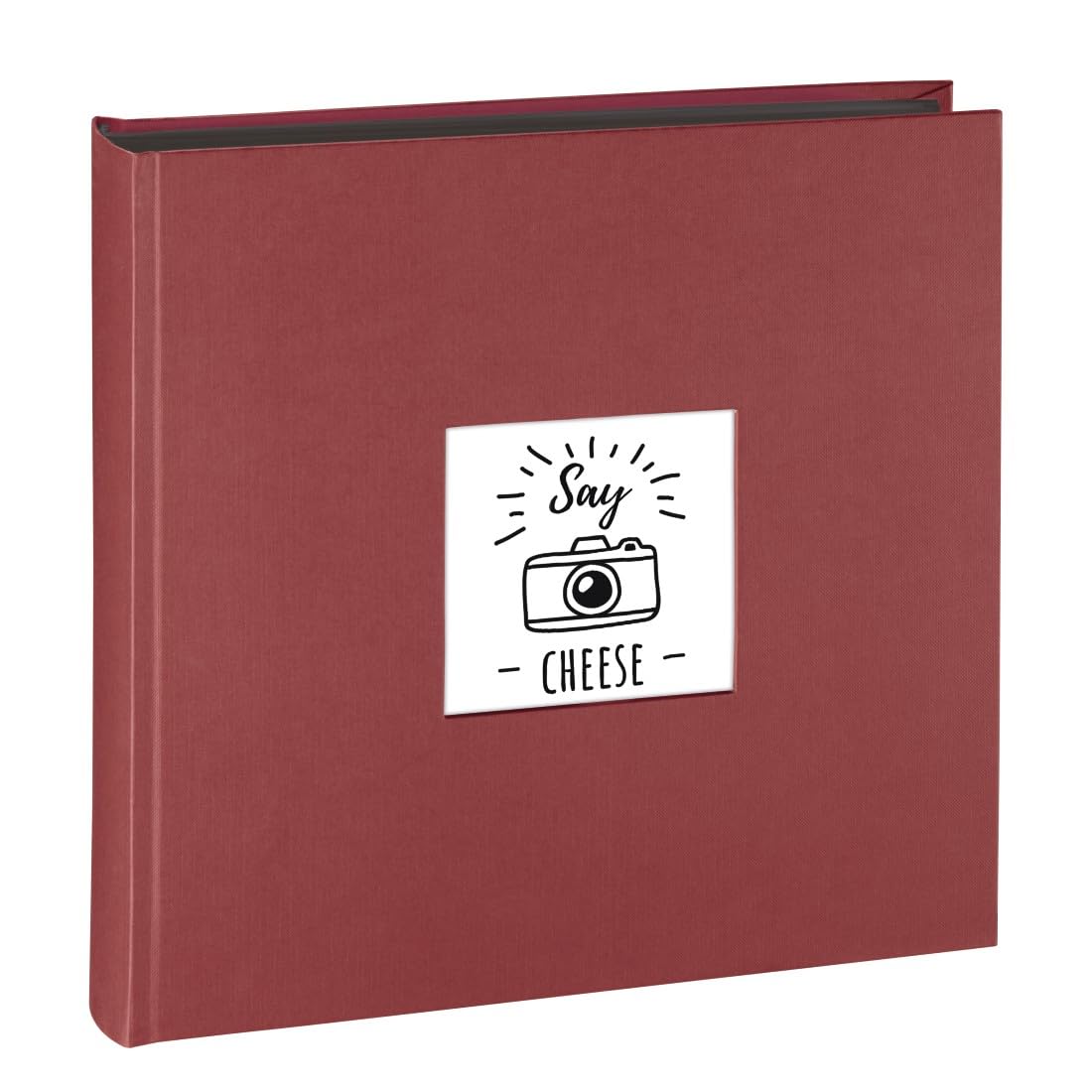 Hama | Jumbo Album Fine Art, 30 x 30 cm, 100 White Pages, Burgundy, Black Paper