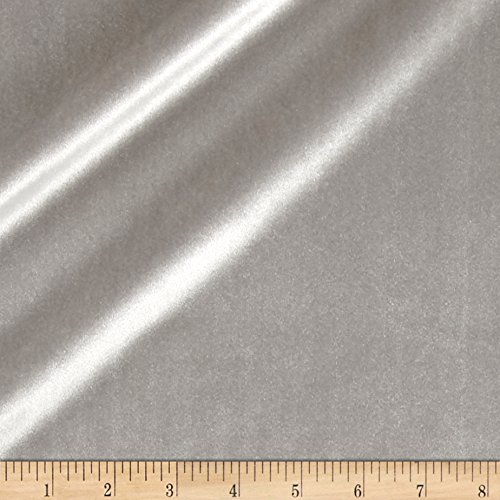 Bellagio 0514904 Plush Darling Velvet Fabric by The Yard, Silver