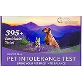 Glacier Peak Holistics Pet Intolerance Test Dogs &amp; Cats 395 Items 7-10 Days | At-home hair &amp; saliva kit, food &amp; environmental sensitivity screening, non-invasive collection, itching &amp; digestive concerns