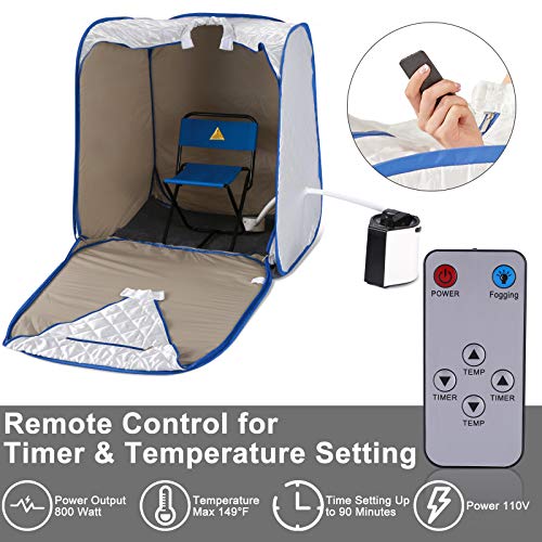 KGK Portable Steam Sauna Spa, 3L Personal Saunas for Home Relaxation, Lightweight Foldable Sauna