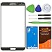 CrazyFire Titanium Grey New Front Outer Glass Lens Screen Replacement For Samsung Galaxy Note III Note 3 N9000 N900A N900P N900T N900V N900R4+Adhesive Tape+Tools Kit