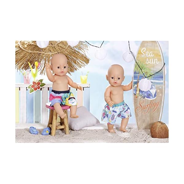 BABY born Holiday Badeshorts 43cm, Puppenkleidung, Puppen Zubehör, Shorts in 2 Designs, Farbe nicht frei wählbar. – Bild 4