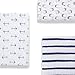 aden + anais swaddle single, navy beach stripe