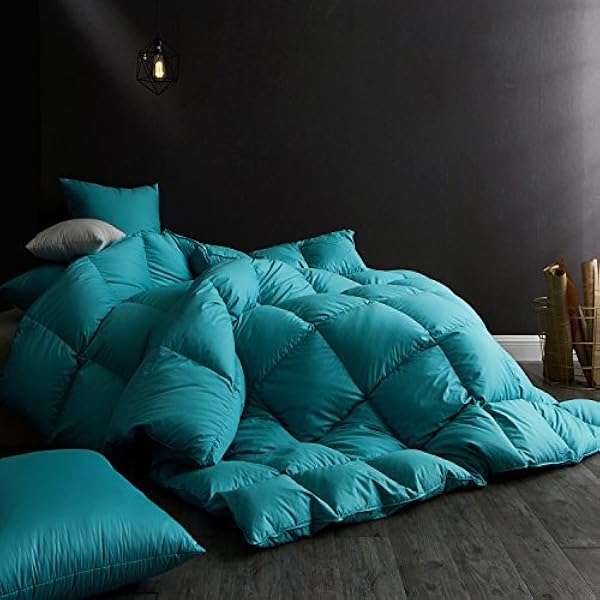 Amazon Com Globon Fusion White Goose Down Comforter King 60oz 600 Fill Power 100 Cotton Shell With Brushed Finish With Corner Tabs All Season Turquoise Blue Home Kitchen Amazon Com Globon Fusion White Goose Down Comforter King 60oz 600 Fill Power 100 Cotton Shell With Brushed Finish With Corner Tabs All Season Turquoise Blue Home Kitchen