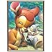 WesGen Cute Deer Rabbit 5D Diamond Painting Embroidery Cross Stitch DIY Art Craft Home Wall Decor 40cm x 30cm/15.6