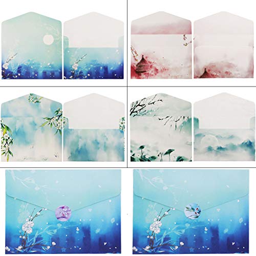 SUNSWEI Stationery Paper and Envelopes Set, A4 Decorative Printer