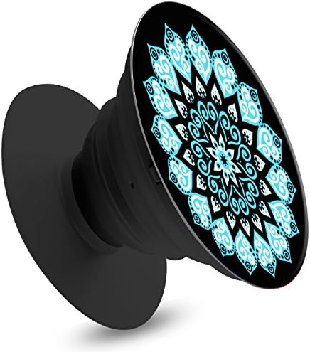 iStrip Pop Expanding Stand and Grip For Smartphone Tablets (Sky Blue Mandala)- Phone Accessories