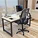 mysuntown Armless Office Chair Ergonomic Task Office Chair No Arms Small Computer Desk Chairs with Wheels Black Mesh Comfortable Adjustable Chair (Mid)