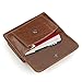 Artmi MensTrifold Wallet RFID Card Holder Leather Card Case Compact Purse Extra Capacity, Coffee