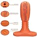 Wisedom Dog Toothbrush Stick-Puppy Dental Care Brushing Stick Effective Doggy Teeth Cleaning Massager Natural Rubber Bite Resistant Chew Toys for Dogs Pets