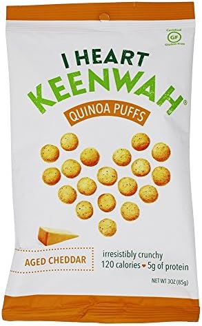 I Heart Keenwah - Quinoa Puffs Aged Cheddar - 3 oz.