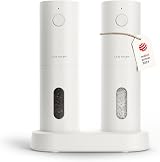 LARS NYSØM Electric Salt and Pepper Grinder Set USB Rechargeable 2 pcs Pure view 1