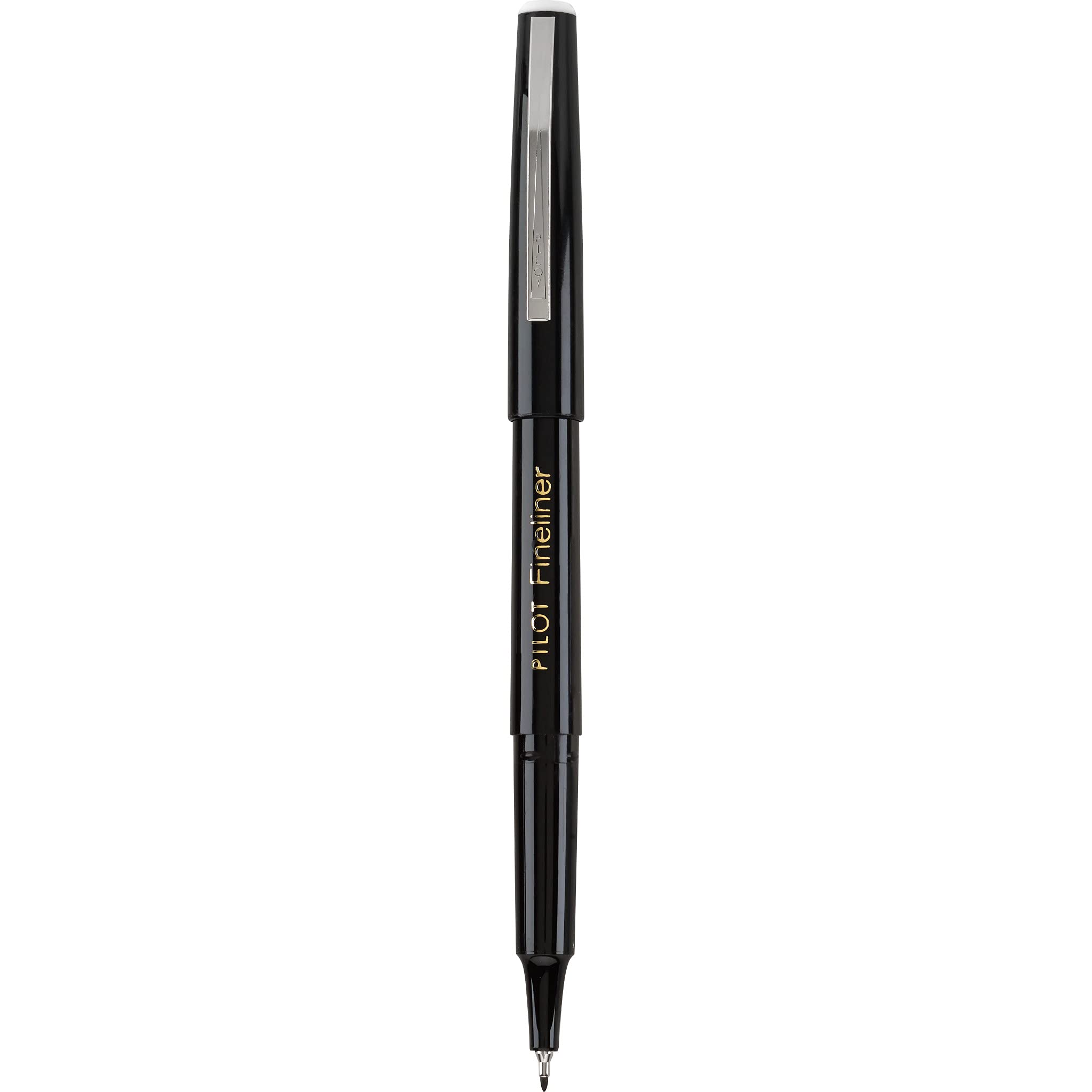 PILOT Fineliner Marker Pens, Fine Point, Black Ink, Dozen Box (11002)