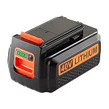 DSANKE Upgraded Replacement 2500mAh 40 Volt MAX Battery for Black and Decker 40V Battery LBX2040 LBXR36 LBXR2036 LST540 LCS1240 LBX1540 LST136W Black+Decker 40-Volt Lithium Battery