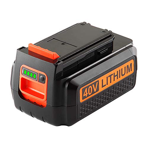 DSANKE Upgraded Replacement 2500mAh 40 Volt MAX Battery for Black and Decker 40V Battery LBX2040 LBXR36 LBXR2036 LST540 LCS1240 LBX1540 LST136W Black+Decker 40-Volt Lithium Battery