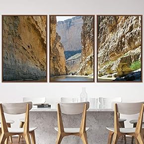 signwin 3 Piece Framed Canvas Wall Art Forest...