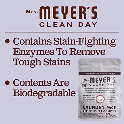 Mrs. Meyer's Laundry Detergent Pods, Biodegradable Formula, Ready to