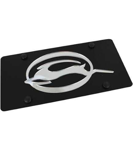 Cadre Plaque Immatriculation Chrome Chevrolet Corvette C3 - Laiton Chromé Gravé, Produit Sous Licence