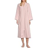 Miss Elaine Women's Micro Fleece Zip Front Long Robe