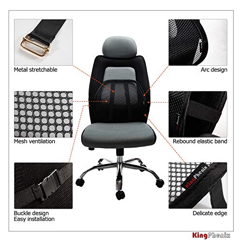 kingphenix Lumbar Support (2 Pack) with Breathable Mesh, Suit for Car, Office Chair - Image 5