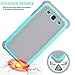 Galaxy S3 Case, Tekcoo(TM) [Tmajor Series] [Turquoise/Grey] Shock Absorbing Hybrid Rubber Plastic Impact Defender Rugged Slim Hard Case Cover Shell for Samsung Galaxy S3 S III I9300 GS3 All Carriers
