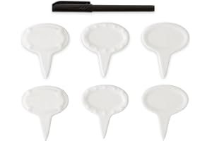 RSVP International Cheese Board Collection Accessories, Oval Shape, 6 Piece, Porcelain