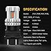 3157-LED-Bulbs Amber Yellow Extremely Bright 3156 3047 4157 3057 LED Bulb For Turn Signal Light-Compatible with Both Standard and CK Type (2 PACK)