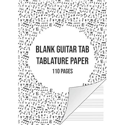 Buy Blank Guitar Tab Manuscript Paper Guitar Tablature Notebook 110 Sheets Paperback January 2 21 Online In Poland B08rtrn8m4
