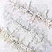 Catery Flower Bride Wedding Headband Silver Crystal Pearl Rhinestone Hair Vine Braid Babys Breath Headpieces Bridal Hair Accessories for Women