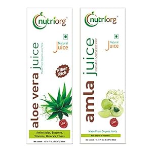Nutriorg Amla & Aloe Vera Juice – 300 Ml (Combo Of 2)