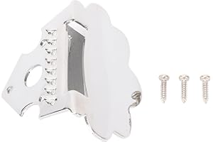 SustVita Zinc Alloy Mandolin Tailpiece with Included Mounting Screws for DIY Mandolin Tailpiece Replacement/Better Sustain an