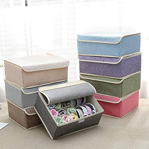heaven2017 Multi-Slot Bra Underwear Socks Clothes Folding Storage Organizer Box Container Coffee - Thumbnail 3