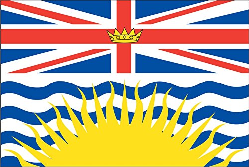 MAGNET British Columbia Flag Magnetic Sticker (canada canadian province decal)