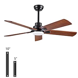 52-Inch Solid Wood Ceiling Fans 【With Remote