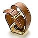 AWSTECH 38mm Luxury Genuine Leather Extra-Long Double Tour Band Strap Bracelet Replacement Watch Band With Adapter Clasp for for Apple Watch Series 1 Series 2 Brown