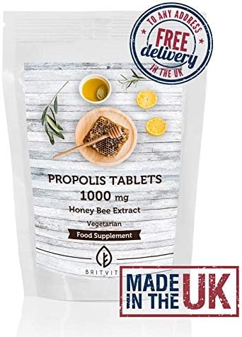 Propolis Honey Health Food Supplement Fresh Bee Resin 1000mg x 30 Tablets Pills