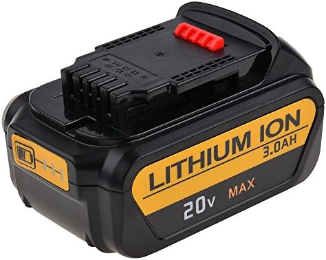 HYTIREBY 20V 3.0Ah Lithium Ion Replacement Tool Battery for DEWALT DCB180, DCB181, DCB181-XJ, DCB200, DCB201, DCB201-2, N123283, N123282 (1 Pack)