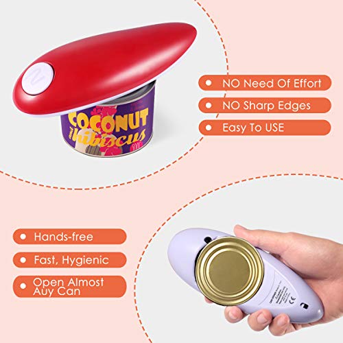 Home Kitchen Restaurant Mama Manual Automatic Safety Electric Can Opener : Creates Regular And Smooth Edges, Automatic Can Opener With One-Touch Switch, Chef's Best Choice