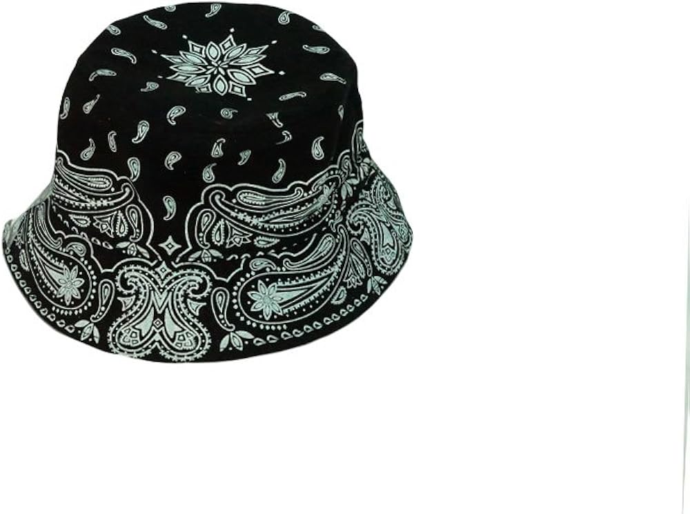 black designer bucket hat