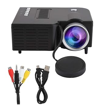 ASHATA Proyector LED de 10 W 1920X1080 Full HD Mini proyector ...