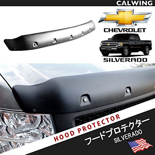 在庫あり 即納 シボレー シルバラード フード プロテクター バグガード テクスチャーブラック 穴あけ加工不要 簡単両面テープ固定 ビス止めスタイル 07y 13y アメ車パーツ B077g6scg8 Novaimagen Mx