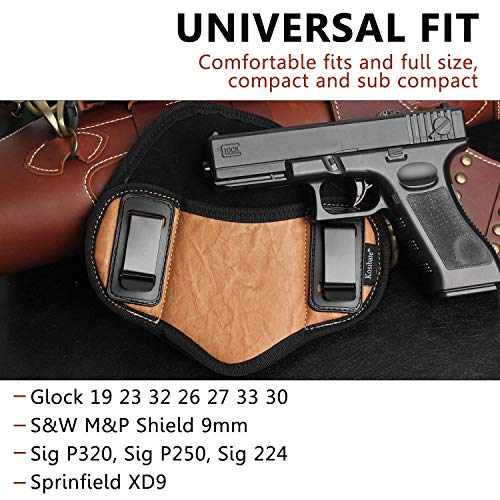 Kosibate G2C Taurus Holster, IWB Pancake Holsters with Light PU Leather