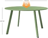 Grand patio Round Coffee Table 70cm Outdoor Sage Green Steel Frame view 5