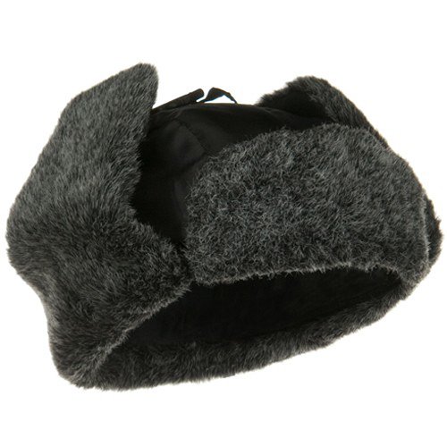 Nylon Oxford Trooper Hat - Black