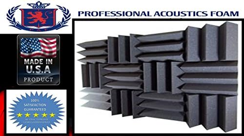 Professional Acoustics Foam 4" Studiofoam Wedges - 2'x2' 6-pack, Charcoal