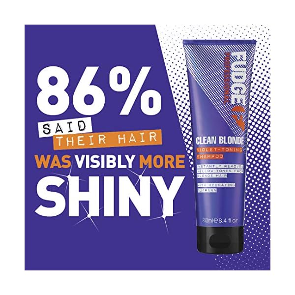 Fudge-Professional-Purple-Toning-Shampoo-Original-Clean-Blonde-Shampoo-For-Blonde-Hair-250-ml Fudge Professional Purple Toning Shampoo, Original Clean Blonde Shampoo, For Blonde Hair, 250 ml