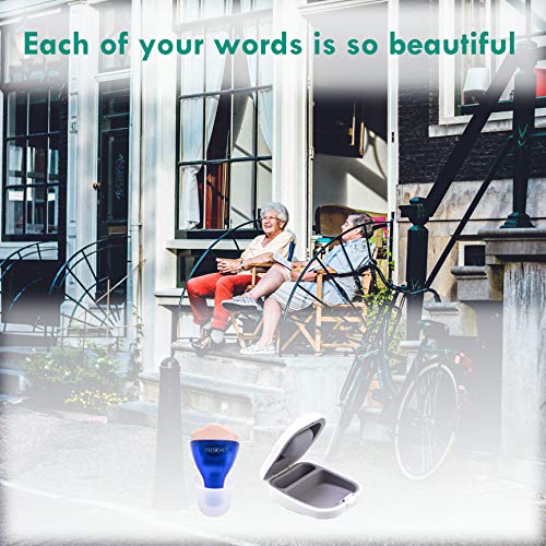LAIWEN Digital Hearing Amplifier Aid 8 Channels Mini Sound Amplifier with Background Noise Reduction for Adults and Seniors, Fit to Right and Left Ear (Blue) - Thumbnail 4
