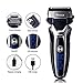 SURKER Beard Trimmer Men's Electric Foil Shavers Razor Electric Travel Shaver USB Charger Dry/Wet Lithium Battery Grooming Kit Waterproof Rechargeable LCD Display Travel Pouch Best Gift Black